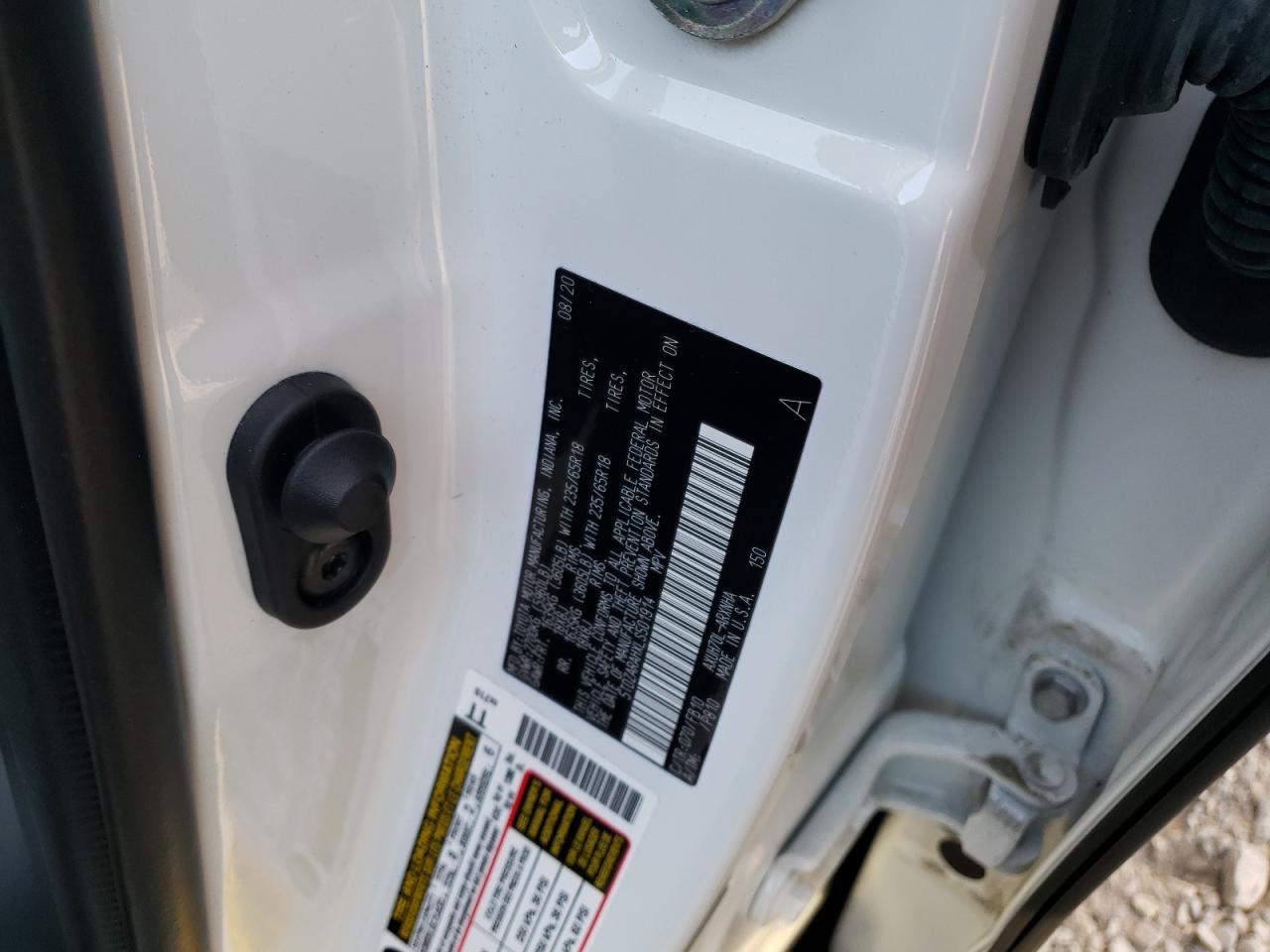 Photo 10 from auction – 2020 TOYOTA HIGHLANDER with VIN 5TDZARAHXLS501914