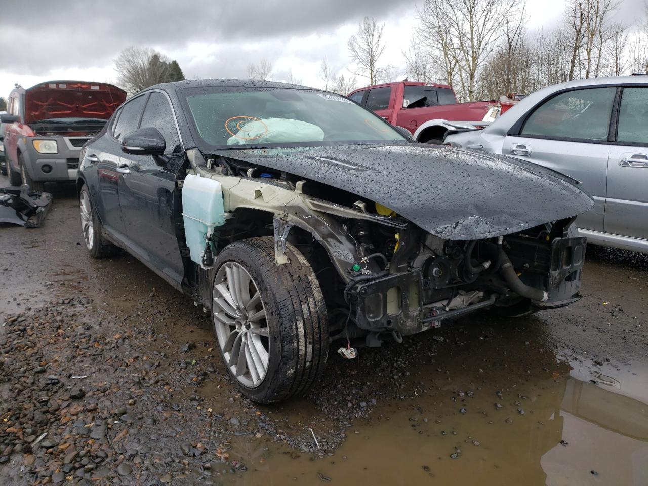 KIA STINGER 2018 with VIN KNAE15LA4J6015343 - Photo from auction