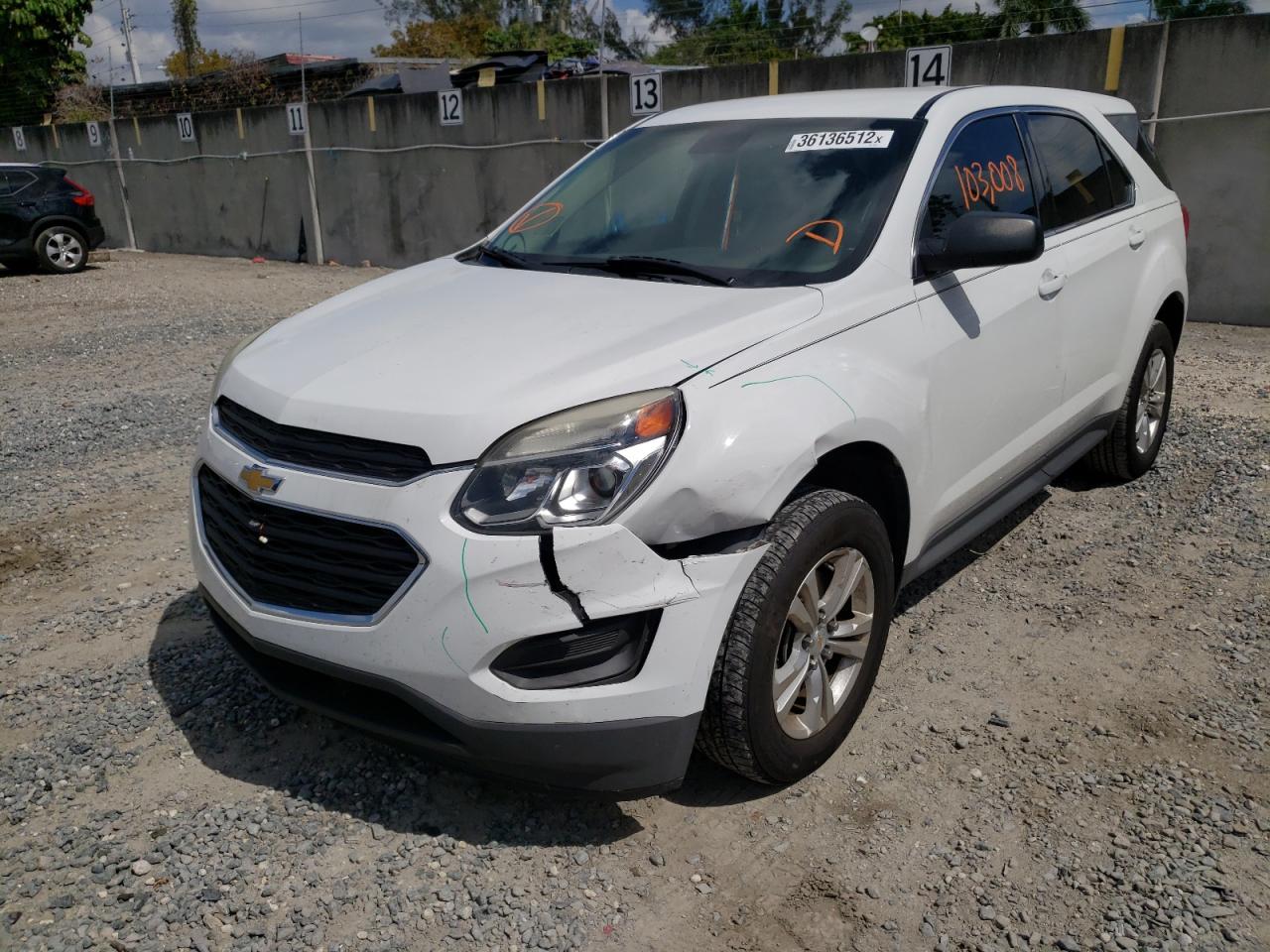 Photo 2 from auction – 2017 CHEVROLET EQUINOX LS with VIN 2GNALBEK9H1553304