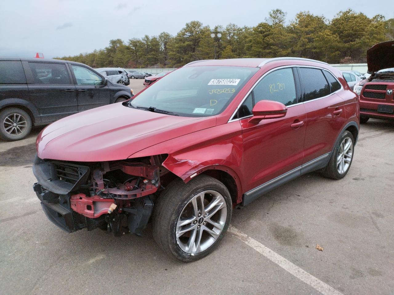 Photo 2 from auction – 2015 LINCOLN MKC with VIN 5LMTJ2AH1FUJ05053