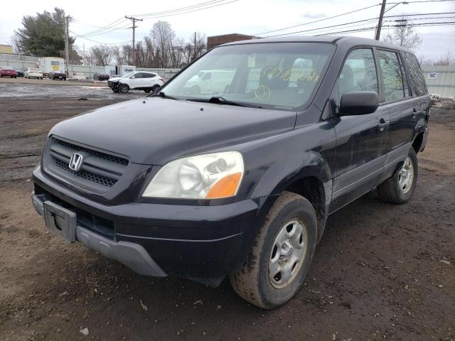 Photo 2 from auction – 2005 HONDA PILOT LX with VIN 2HKYF18195H550005