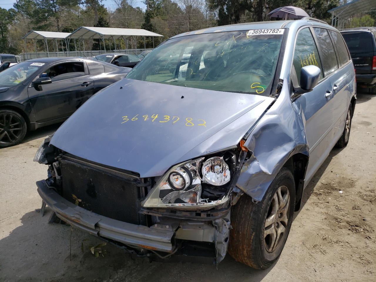 Photo 2 from auction – 2007 HONDA ODYSSEY EX with VIN 5FNRL386X7B007218