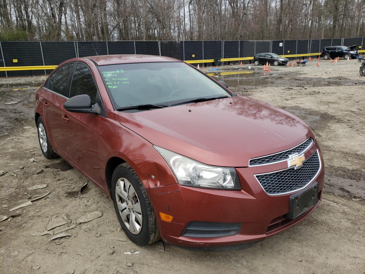 CHEVROLET CRUZE LS 2012 with VIN 1G1PC5SH6C7274913 - Photo from auction