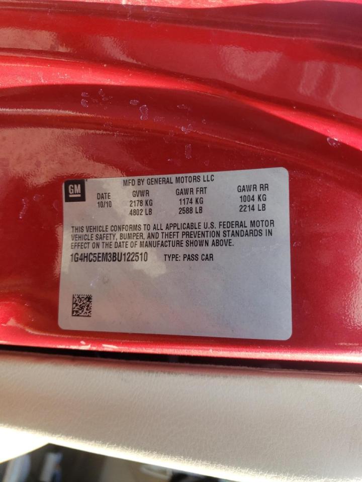 Photo 10 from auction – 2011 BUICK LUCERNE CX with VIN 1G4HC5EM3BU122510