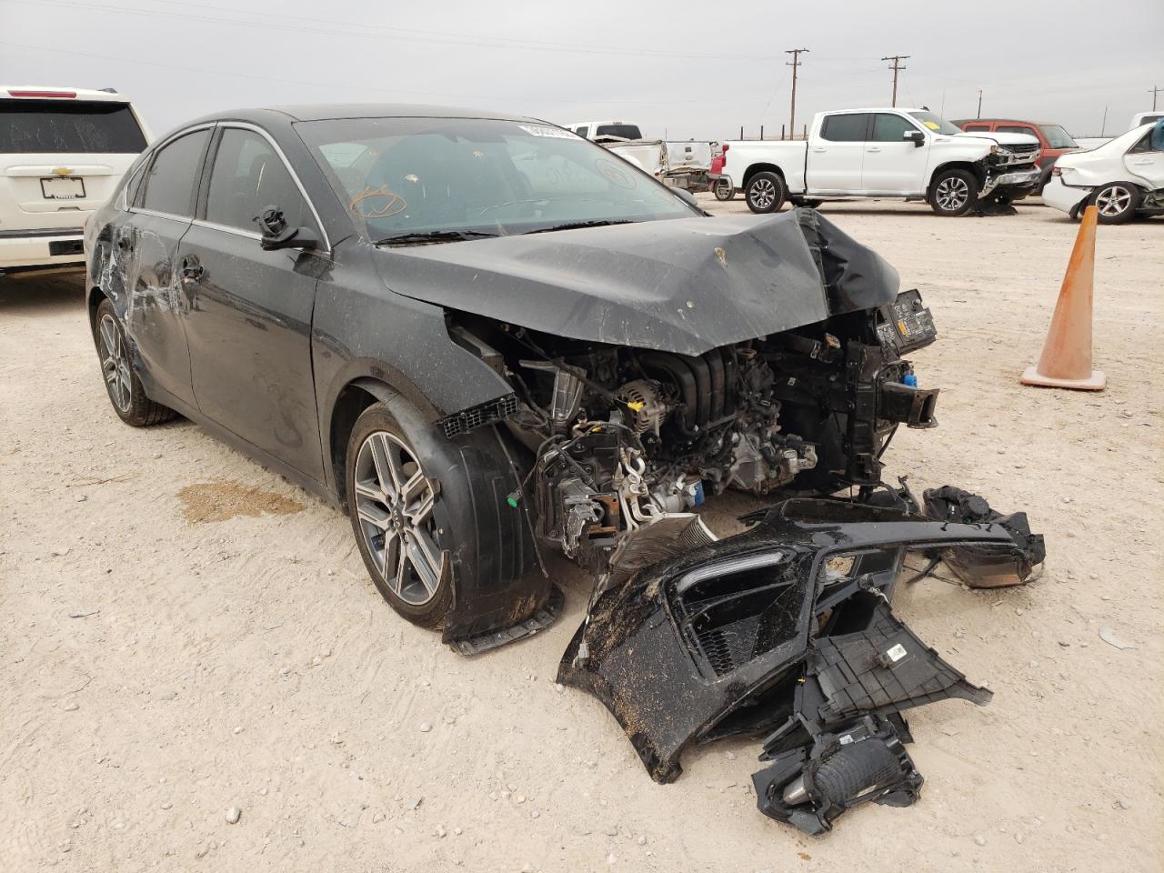 KIA FORTE EX 2021 with VIN 3KPF54AD4ME405179 - Photo from auction