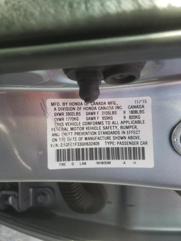 Photo 10 from auction – 2016 HONDA CIVIC EX with VIN 2HGFC1F33GH632409