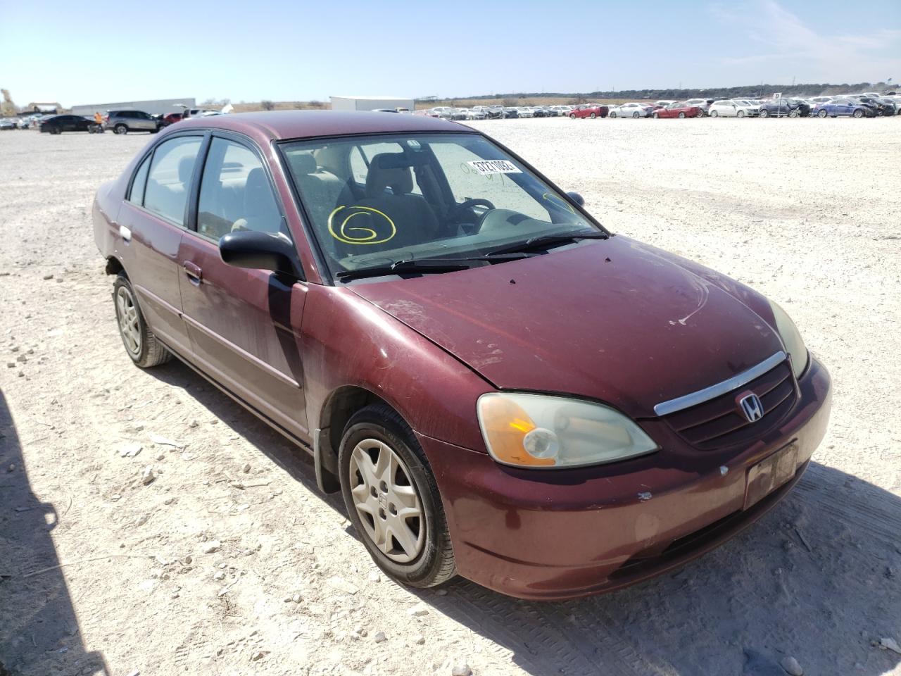 Photo 1 from auction – 2003 HONDA CIVIC LX with VIN 2HGES16523H625039