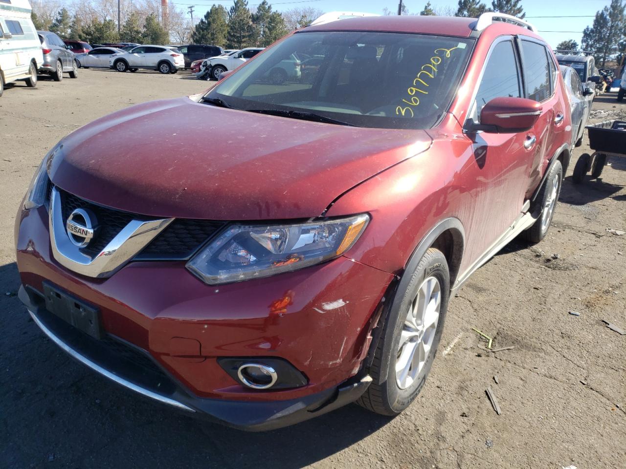 Photo 2 from auction – 2015 NISSAN ROGUE S with VIN KNMAT2MV7FP558683