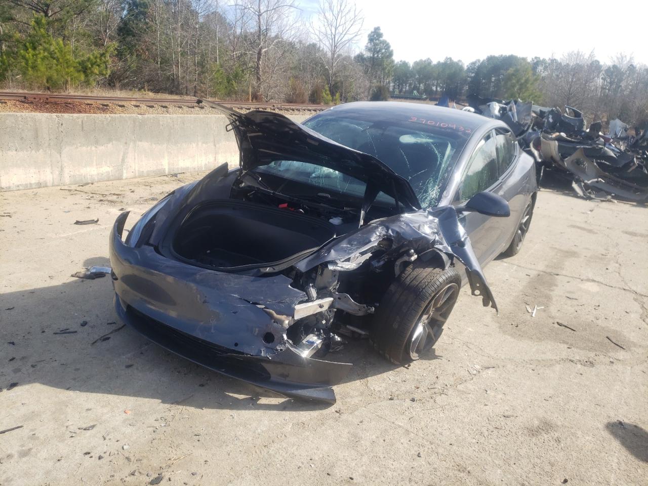 Photo 2 from auction – 2021 TESLA MODEL 3 with VIN 5YJ3E1EB1MF979615
