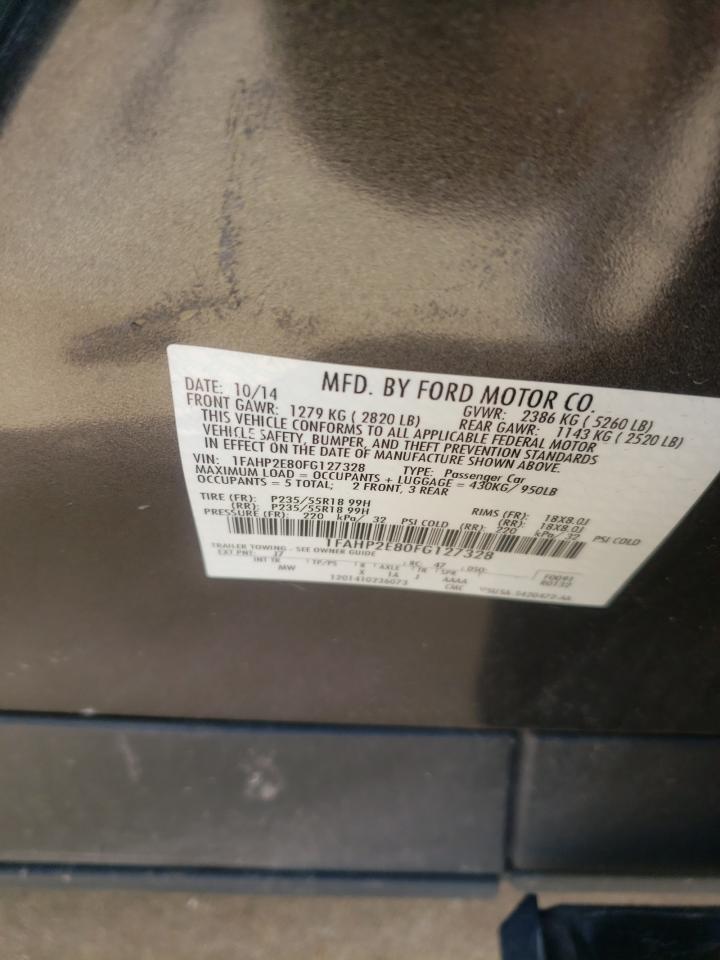 Photo 10 from auction – 2015 FORD TAURUS SEL with VIN 1FAHP2E80FG127328