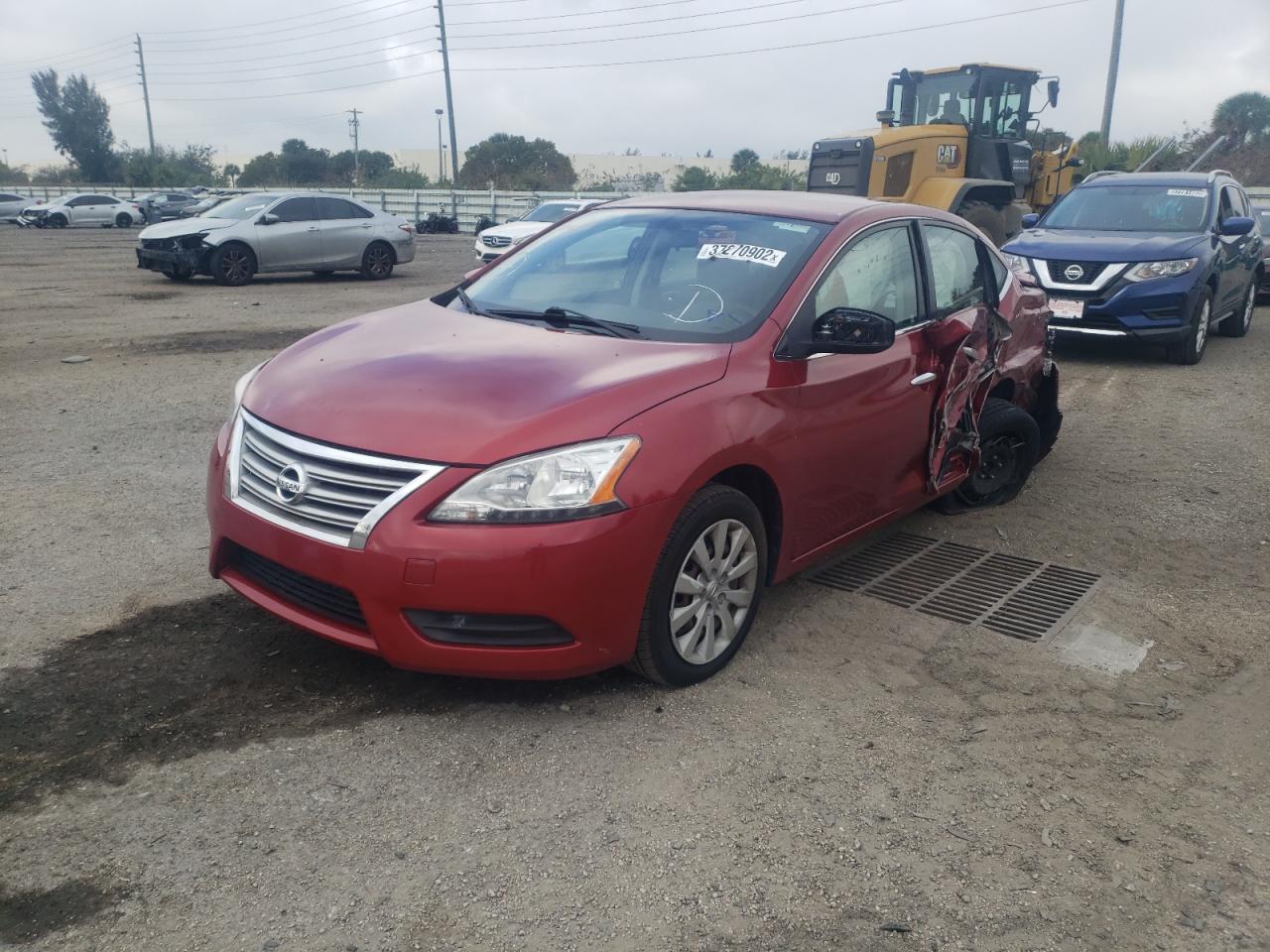 Photo 2 from auction – 2014 NISSAN SENTRA S with VIN 3N1AB7AP0EY239387