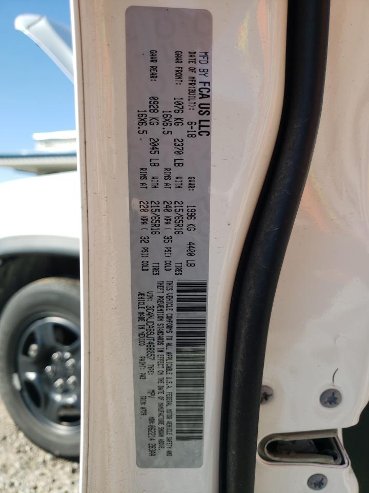 Photo 10 from auction – 2018 JEEP COMPASS SP with VIN 3C4NJCAB9JT468057