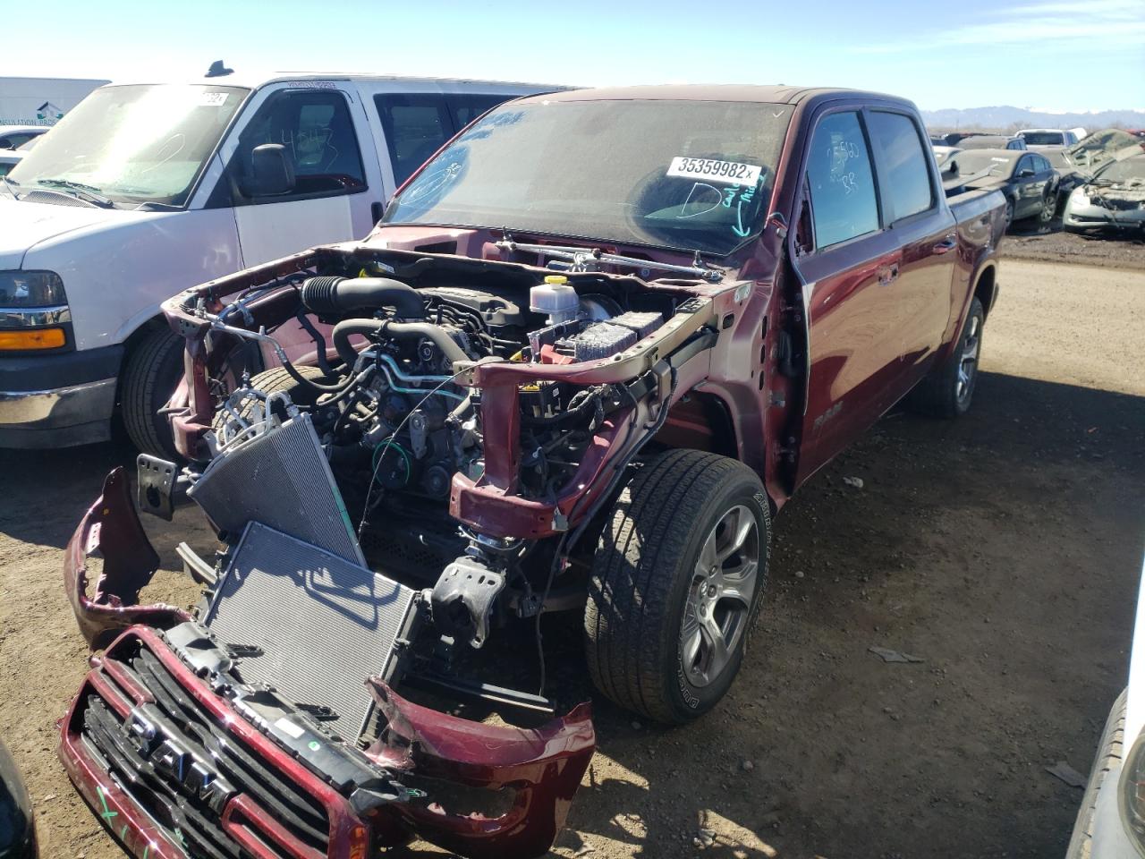 Photo 2 from auction – 2019 RAM 1500 LARAM with VIN 1C6SRFJTXKN742011