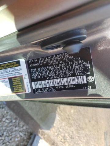 Photo 10 from auction – 2015 TOYOTA CAMRY LE with VIN 4T4BF1FK9FR451601