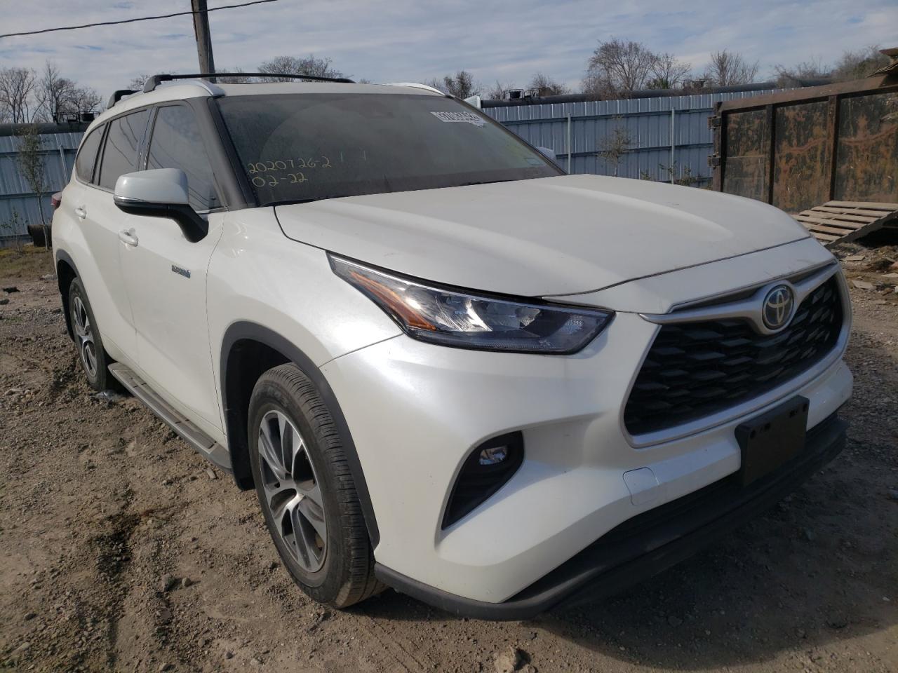 Photo 1 from auction – 2020 TOYOTA HIGHLANDER with VIN 5TDGARAH4LS502581