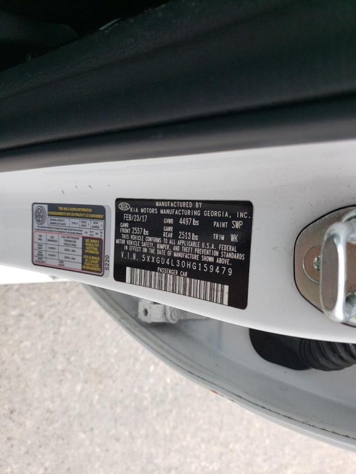 Photo 10 from auction – 2017 KIA OPTIMA EX with VIN 5XXGU4L30HG159479