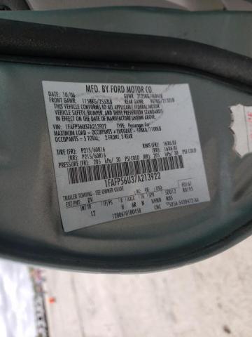 Photo 10 from auction – 2007 FORD TAURUS SEL with VIN 1FAFP56U37A213922