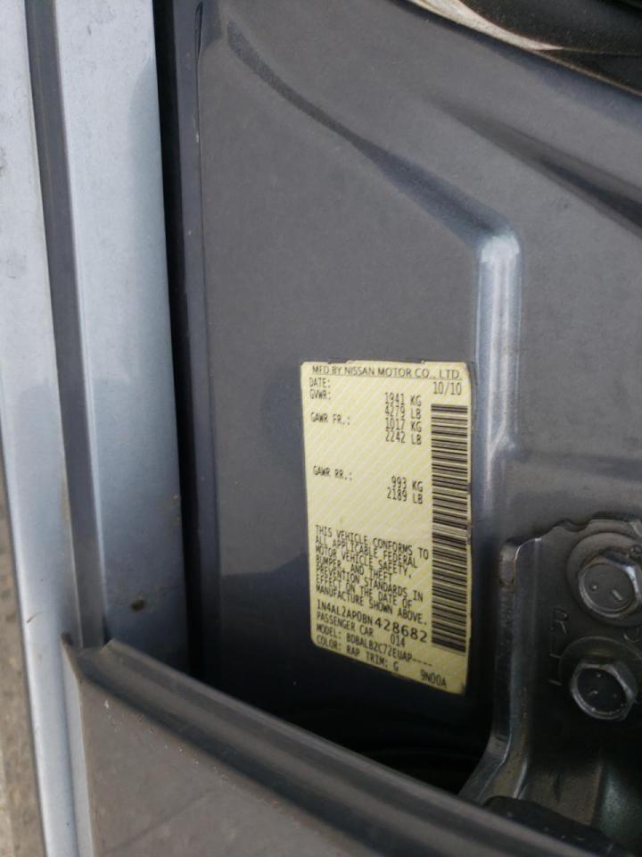 Photo 10 from auction – 2011 NISSAN ALTIMA BAS with VIN 1N4AL2AP0BN428682