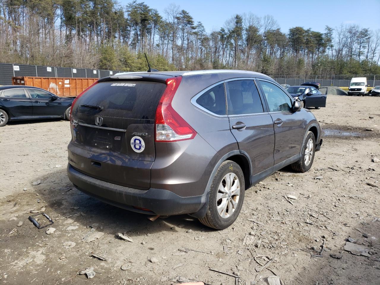 Photo 4 from auction – 2012 HONDA CR-V EXL with VIN 5J6RM4H7XCL017017