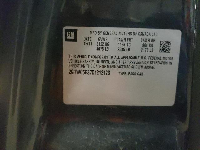 Photo 10 from auction – 2012 CHEVROLET IMPALA LTZ with VIN 2G1WC5E37C1212123