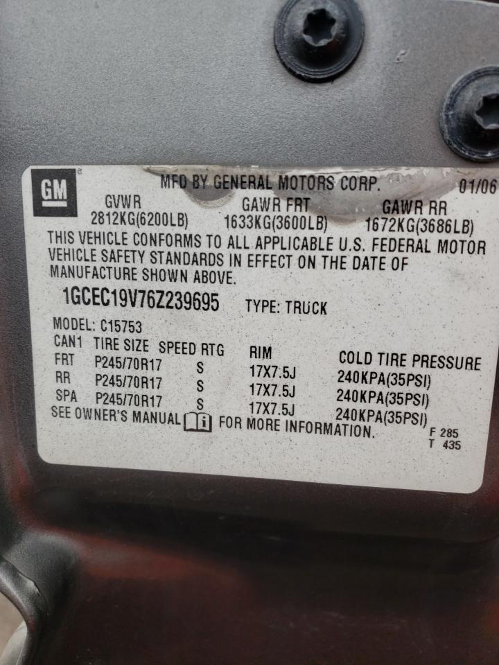 Photo 10 from auction – 2006 CHEVROLET SILVERADO with VIN 1GCEC19V76Z239695