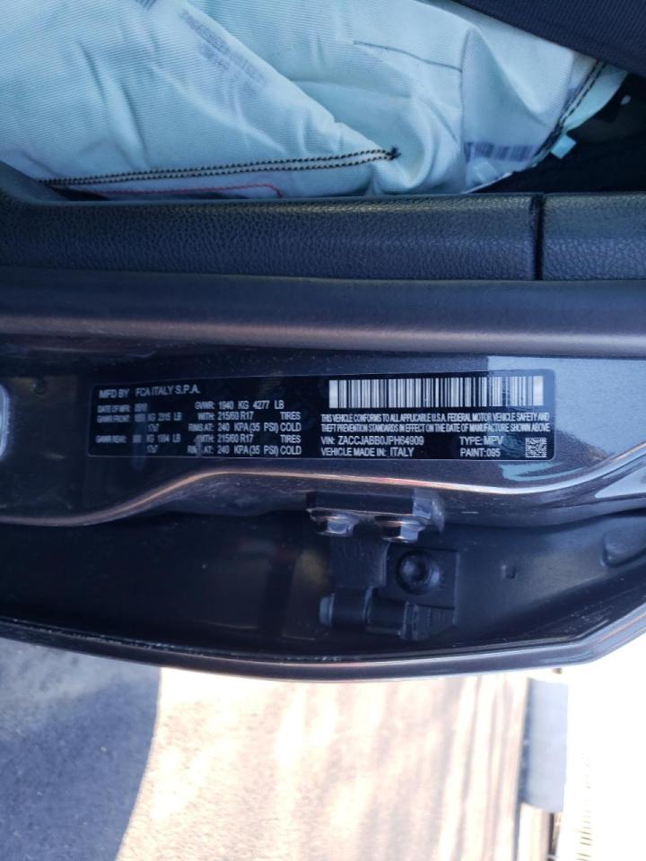 Photo 10 from auction – 2018 JEEP RENEGADE L with VIN ZACCJABB0JPH64909