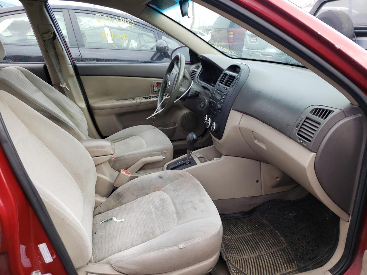 Photo 5 from auction – 2009 KIA SPECTRA EX with VIN KNAFE221095586418