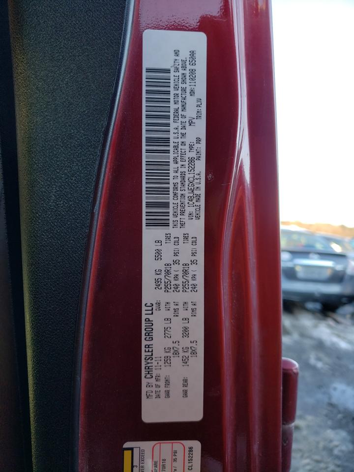 Photo 10 from auction – 2012 JEEP WRANGLER U with VIN 1C4BJWEGXCL152286