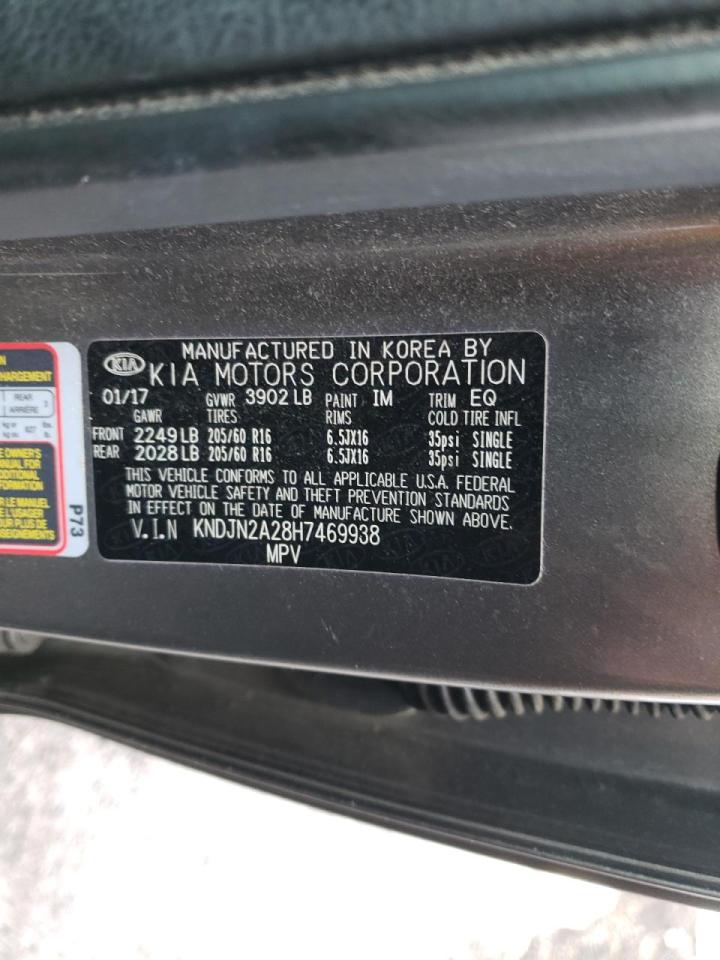 Photo 10 from auction – 2017 KIA SOUL with VIN KNDJN2A28H7469938