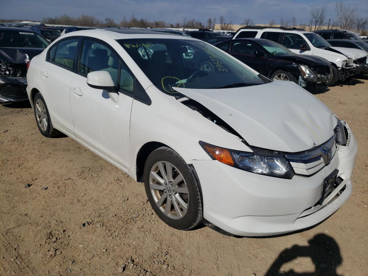 HONDA CIVIC EX 2012 with VIN 19XFB2F80CE346641 - Photo from auction