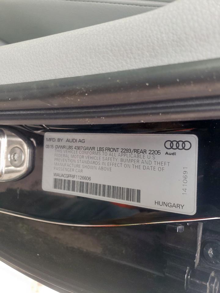 Photo 10 from auction – 2015 AUDI A3 PREMIUM with VIN WAUACGFF6F1126606