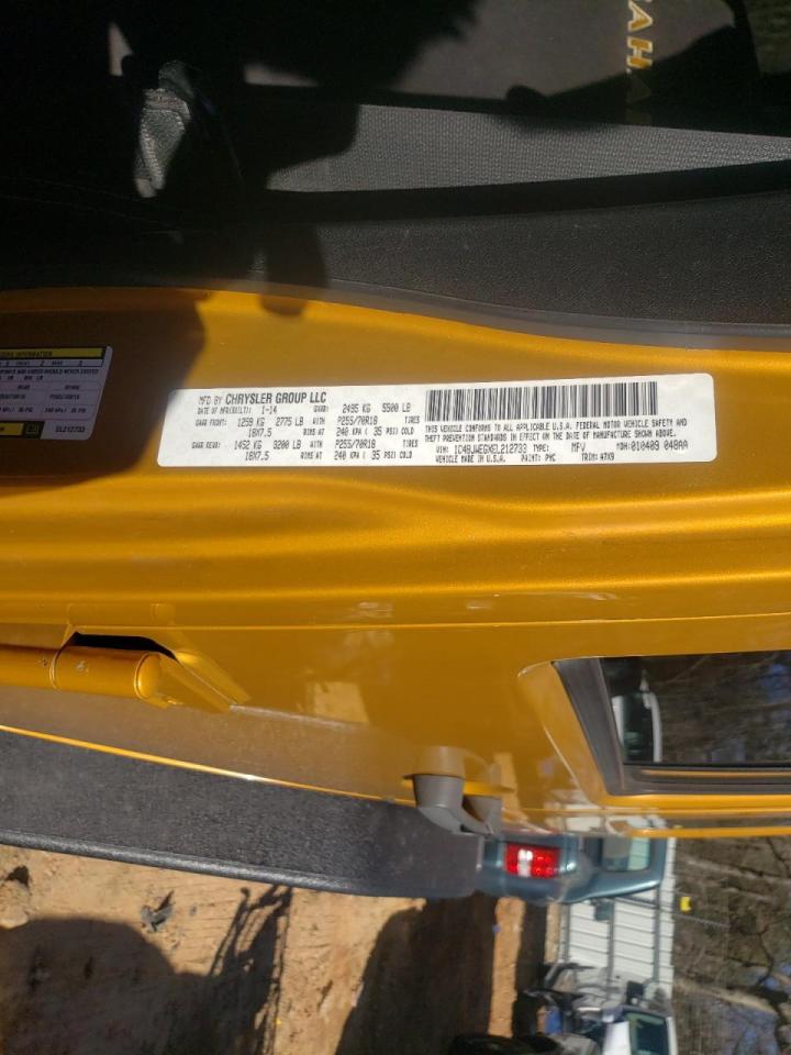 Photo 10 from auction – 2014 JEEP WRANGLER U with VIN 1C4BJWEGXEL212733