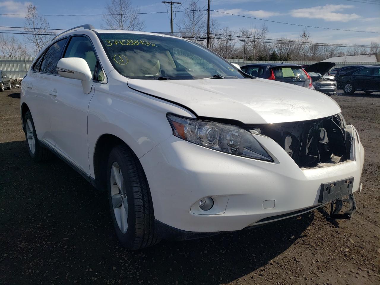 LEXUS RX 350 2010 with VIN 2T2BK1BAXAC035016 - Photo from auction