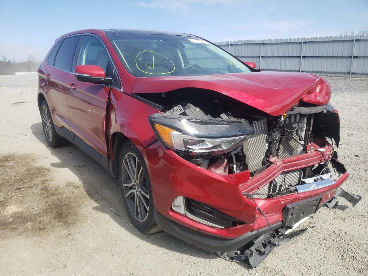 FORD EDGE TITAN 2020 with VIN 2FMPK4K99LBA05756 - Photo from auction