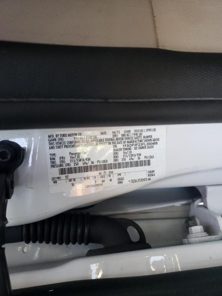 Photo 10 from auction – 2015 FORD FOCUS SE with VIN 1FADP3F23FL300488
