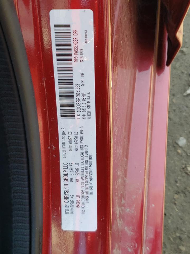 Photo 10 from auction – 2014 CHRYSLER 200 TOURIN with VIN 1C3CCBBG2EN151303