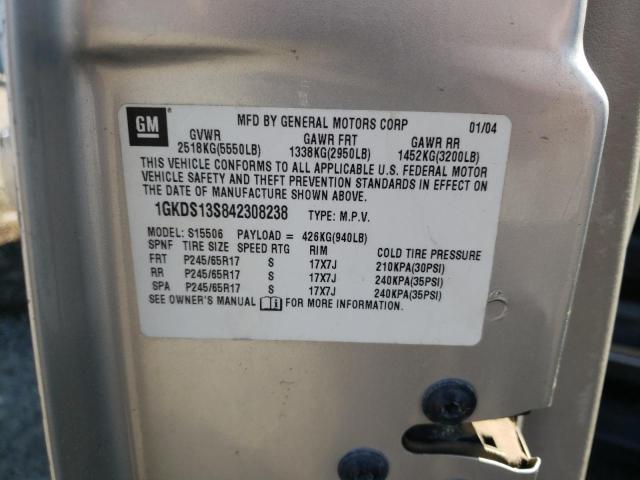 Photo 10 from auction – 2004 GMC ENVOY with VIN 1GKDS13S842308238