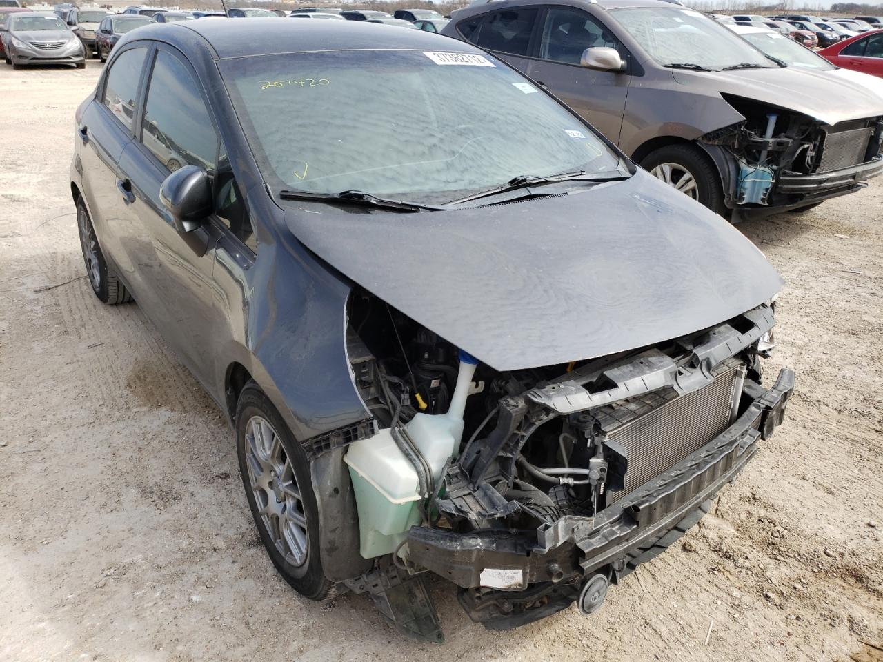 KIA RIO EX 2013 with VIN KNADN5A32D6207420 - Photo from auction