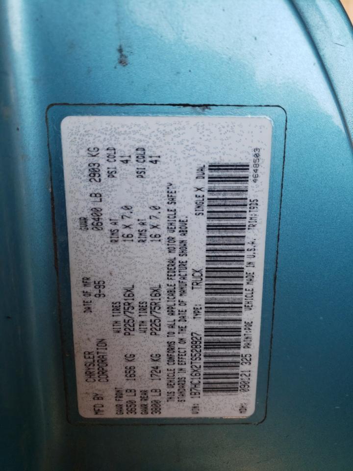 Photo 10 from auction – 1996 DODGE RAM 1500 with VIN 1B7HC16X2TS528927