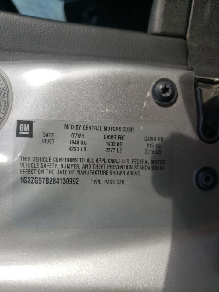 Photo 10 from auction – 2008 PONTIAC G6 BASE with VIN 1G2ZG57B284130992