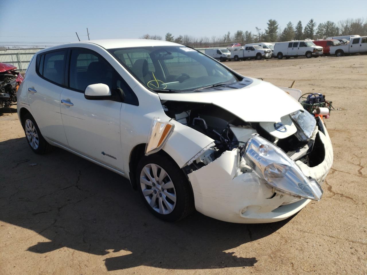 Photo 1 from auction – 2017 NISSAN LEAF S with VIN 1N4BZ0CP8HC309318