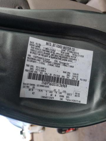 Photo 10 from auction – 2007 FORD TAURUS SEL with VIN 1FAFP56UX7A126969