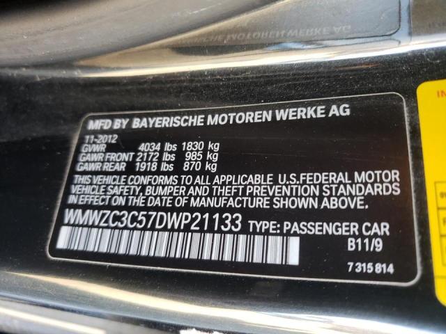 Photo 10 from auction – 2013 MINI COOPER S C with VIN WMWZC3C57DWP21133