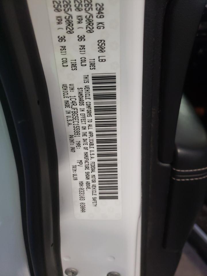 Photo 10 from auction – 2014 JEEP GRAND CHER with VIN 1C4RJFBG5EC155991