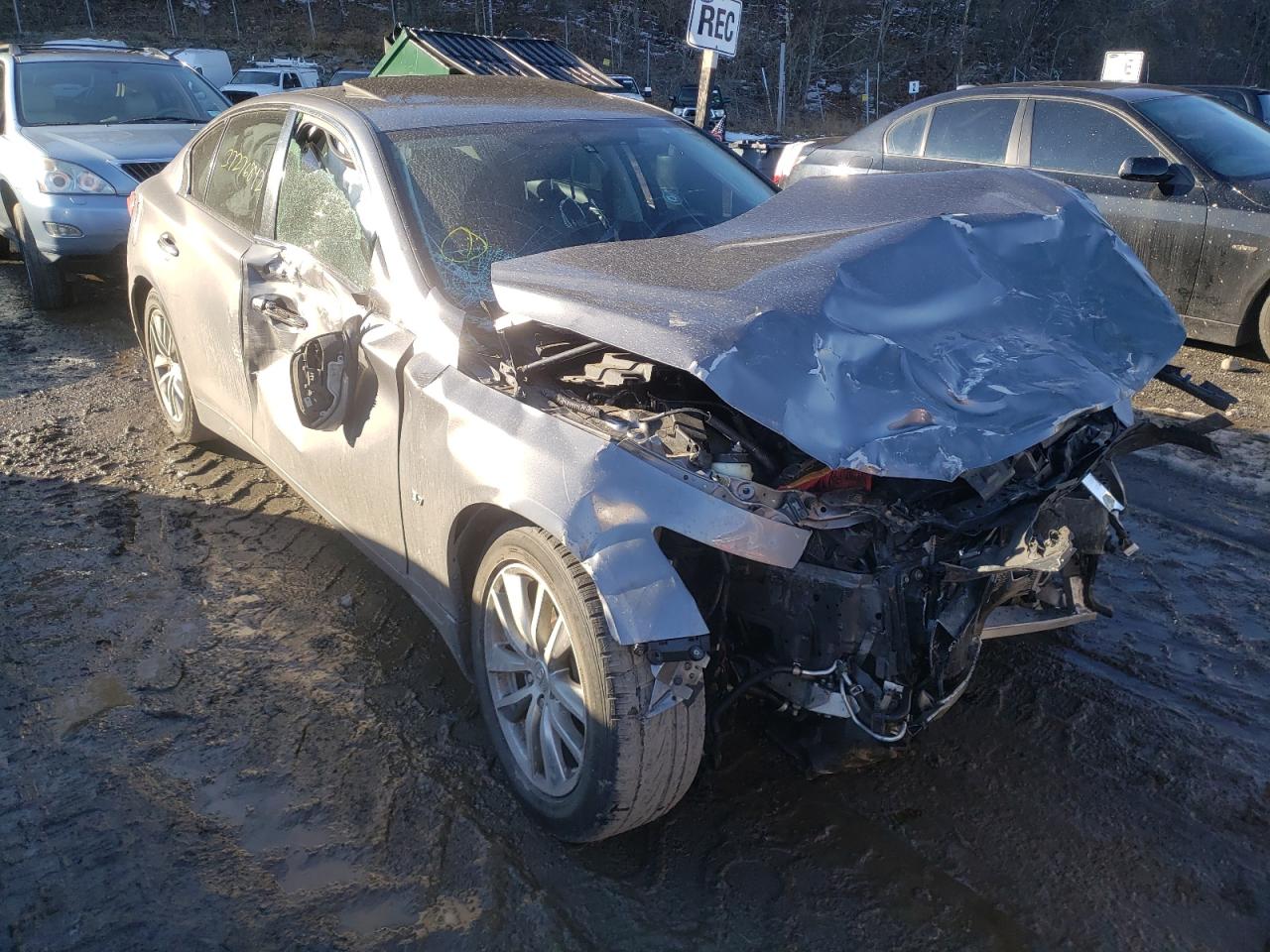 INFINITI Q50 BASE 2015 with VIN JN1BV7AR9FM410655 - Photo from auction