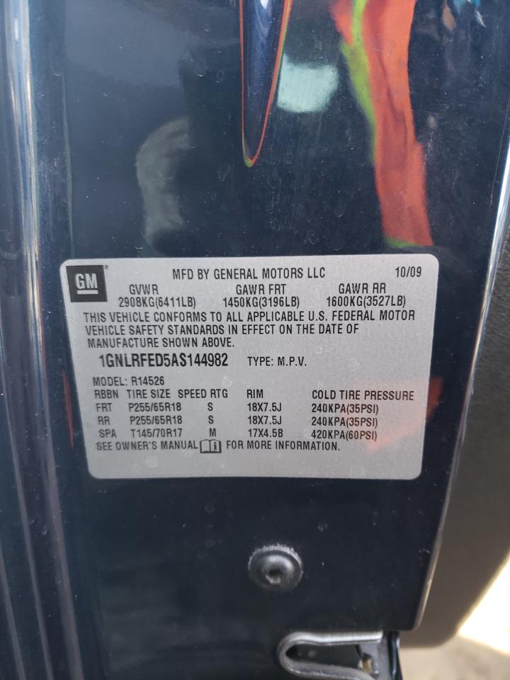 Photo 10 from auction – 2010 CHEVROLET TRAVERSE L with VIN 1GNLRFED5AS144982