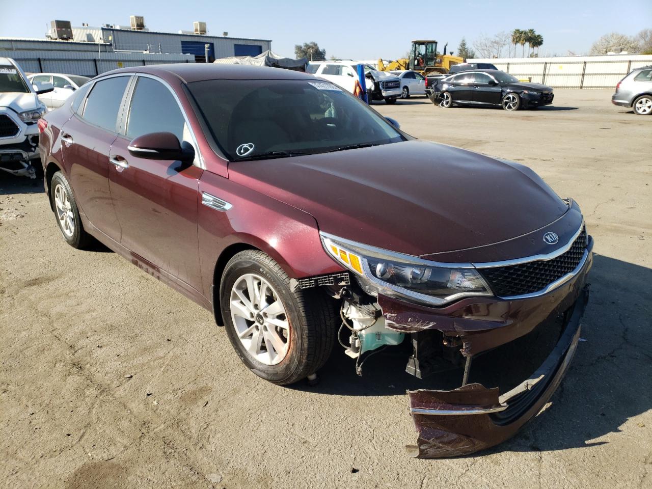 KIA OPTIMA LX 2016 with VIN 5XXGT4L35GG014598 - Photo from auction