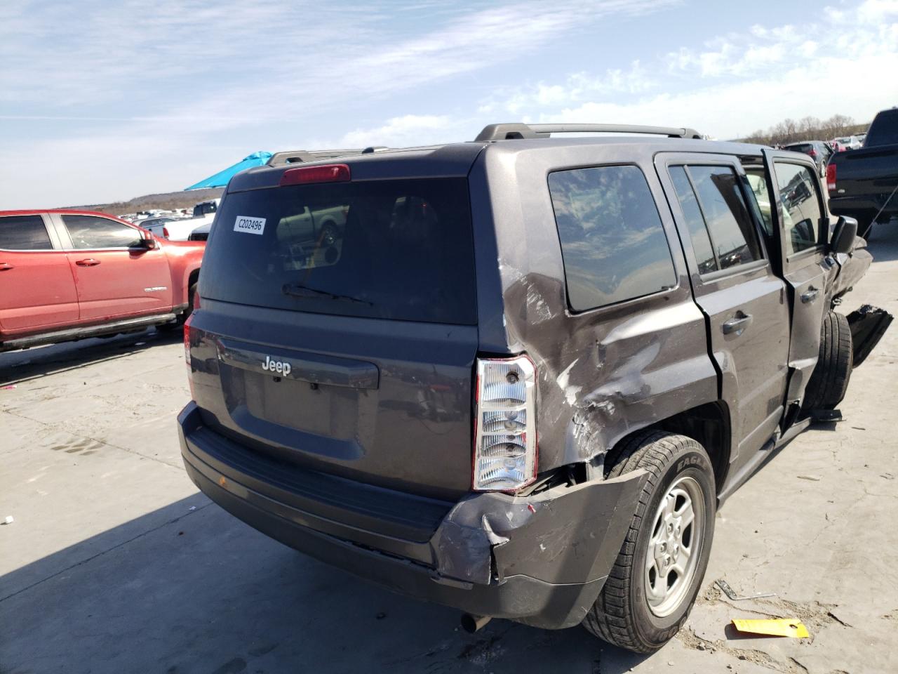 Photo 4 from auction – 2016 JEEP PATRIOT SP with VIN 1C4NJPBB2GD763554