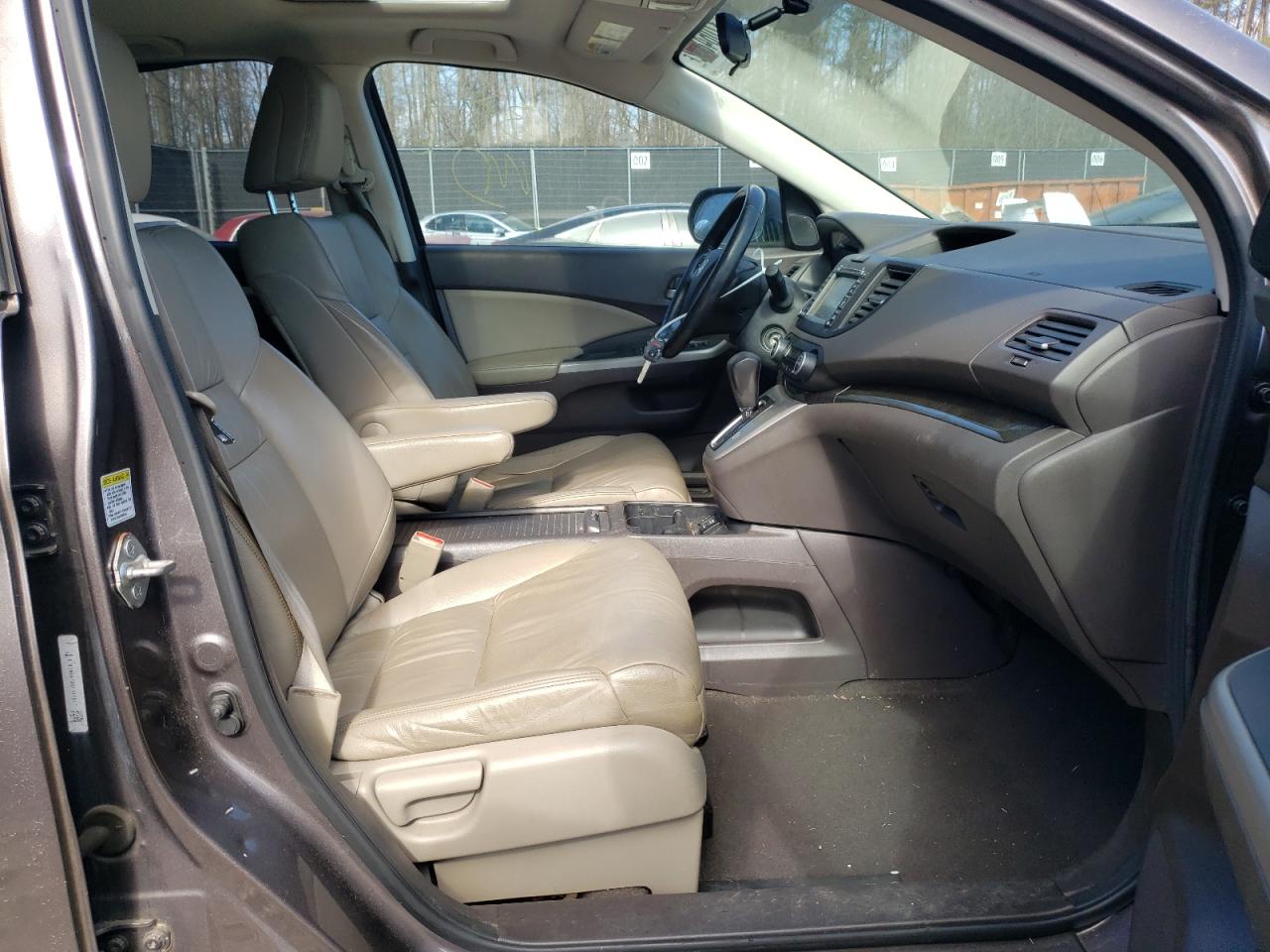Photo 5 from auction – 2012 HONDA CR-V EXL with VIN 5J6RM4H7XCL017017