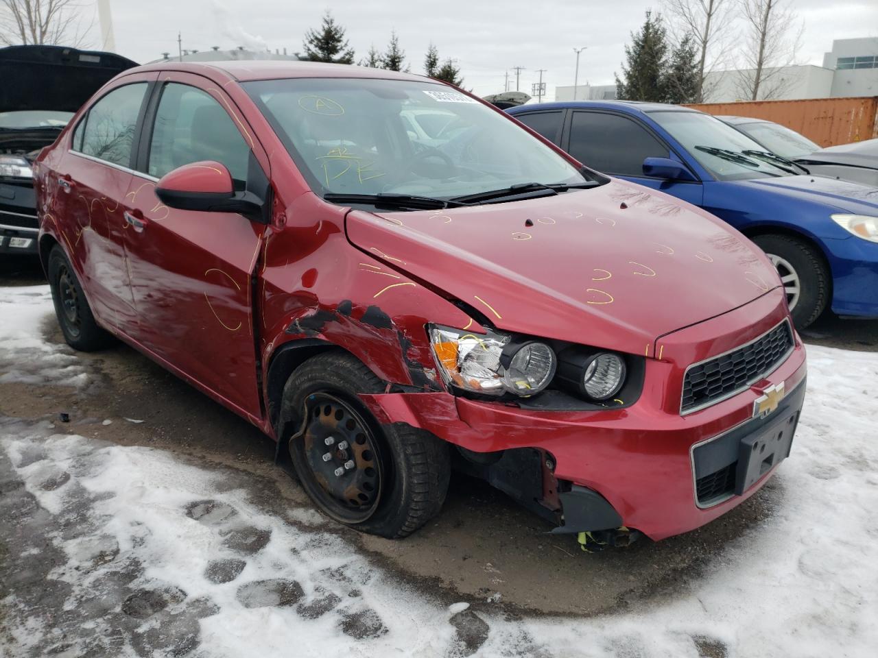 CHEVROLET SONIC LT 2012 with VIN 1G1JC5EH5C4130272 - Photo from auction